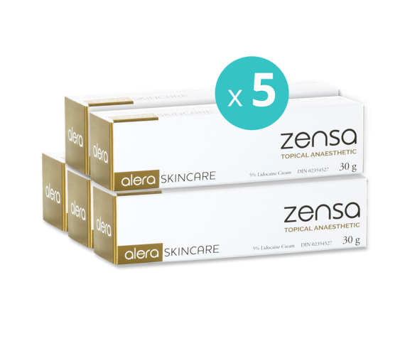 5 x Zensa Pre-procedure Cream 30g MULTISAVE
